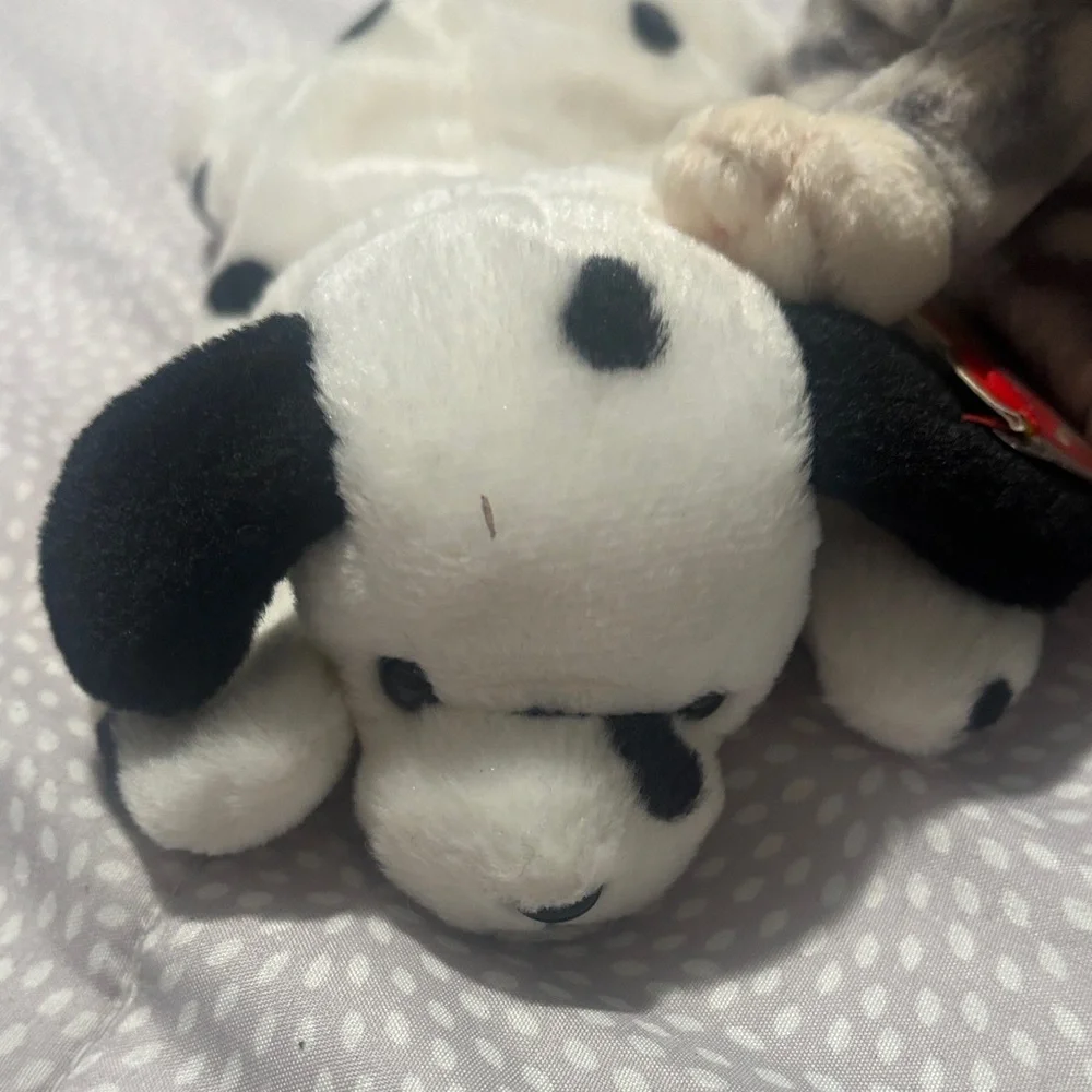 Ty Plush Small Pet Toy Trio - Black, White, Gray
